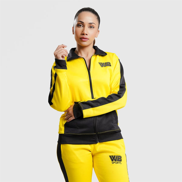 WB Black and Yellow Tracksuit For Women