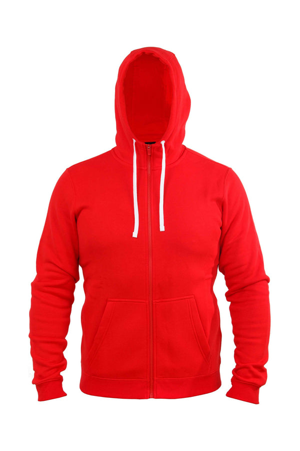 WBH1006 - Red Men Zip-up Hoodie