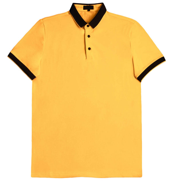 WBP2001 - Yellow-black Polo Shirt